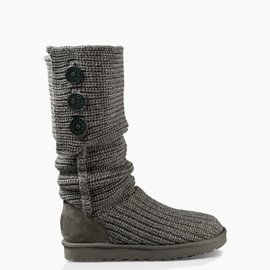 Botas Ugg Classic Cardy Grises de Ante y Lana