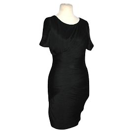 Halston Heritage Halston schwarzes, figurbetontes Kleid