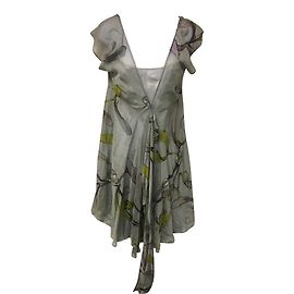 Vestido Hoss Intropia Hielo Ice de gasa de seda aqua