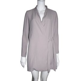 Topshop Vestido cruzado con lazo en la cintura.