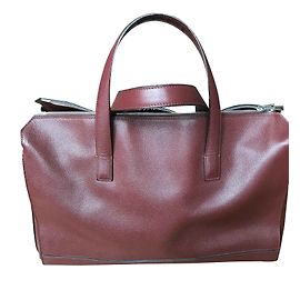 Bolsa tote Golden Goose Star em couro vermelho escuro