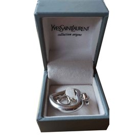 Collier Pendentif Coeur en Argent Yves Saint Laurent