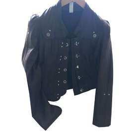 High Lammfelljacke in Schokolade