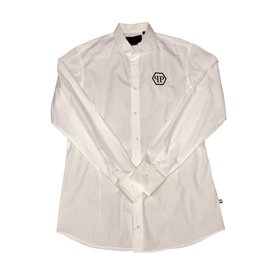Philipp Plein Hemd aus weißer Baumwolle L