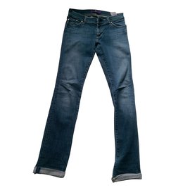 Vaqueros Victoria Beckham Western Glove Works Azules