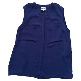Bimba & Lola Hemd Indigo Blau aus Viskose M