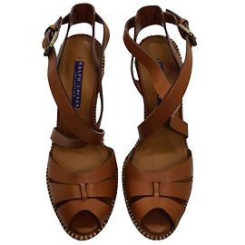 Sandali Ralph Lauren Jodene Tribute Marrone Pelle