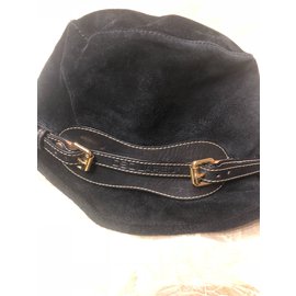 Dsquared2 Hut aus schwarzem Wildleder