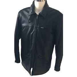 Autre Marque Black Leather Blazer Jacket M