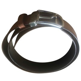 Cartier Wendegürtel aus Leder schwarz und caramel Größe 110