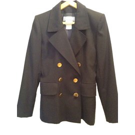 Blazer Yves Saint Laurent en laine bleu marine