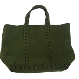 Vanessa Bruno Le Cabas Tote in pelle nabuk kaki