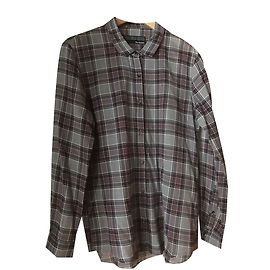 The Kooples Cotton Shirt Red Grey