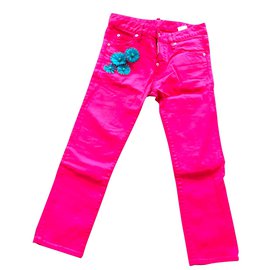 Jeans Dsquared2 Rectos Cortos Fuschia de Denim