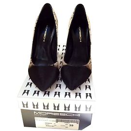 Autre Marque Décolleté Moreschi Nere in Pelle di Vitello Pony 39