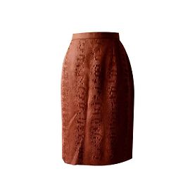 Olivier Streli Olivier Strelli Bronze Snakeskin Pencil Skirt