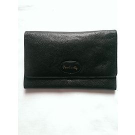 Portafoglio Pierre Cardin in pelle nera granulata