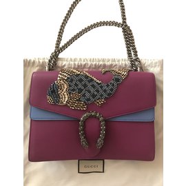 Gucci Dionysus Leder Handtasche Hellblau