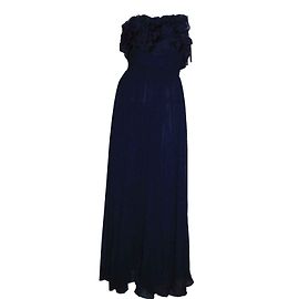 Marchesa Seiden-Chiffon- und Organza-Ballkleid