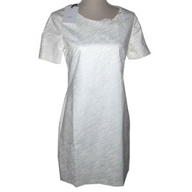Zapa Kleid aus Baumwolle Weiß Größe 40