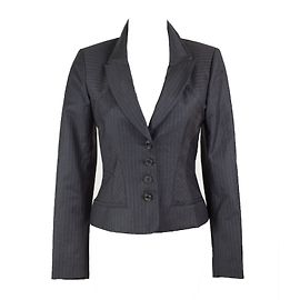 Kenzo Blazer Gris Antracita con Rayas de Lana