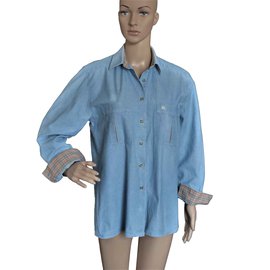 Camisa Burberry de jean azul de algodón