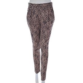 Pantalones By Malene Birger Negro y Beige Poliéster Talla L