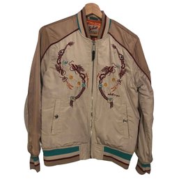 Giacca Bomber Schott Rosa in Cotone