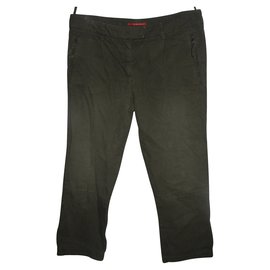 Pantalones cortos Prada de algodón kaki