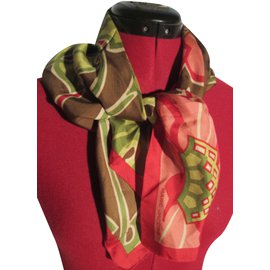 Sciarpa in seta Marc Jacobs motivo fogliame