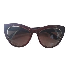 Occhiali da sole MCM Marrone scuro Plastica