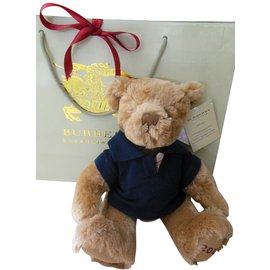Peluche Teddy Bear Burberry avec Polo Marine et Tartan