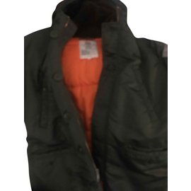 Supreme Fuck Em All Parka Silber Orange Khaki