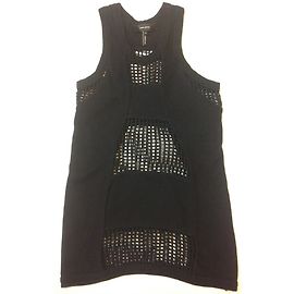 Isabel Marant Camiseta Sin Mangas de Algodón Negro