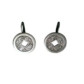 Pendientes Gas en metal plateado 29mm