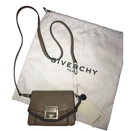 Borsa a mano Givenchy GV3 Small beige in pelle