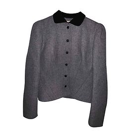 Balenciaga Jacke Grau Viscose