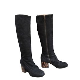 Stivali Dries Van Noten in scamosciato nero 36.5