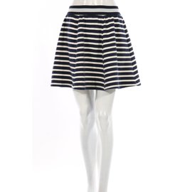 Gonna a righe MADS Norgaard Bianca e Blu - Autre Marque