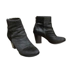 Botines The Kooples Negros de Piel de Potro 37