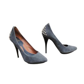 Décolleté Alexander McQueen Grigie in Pelle di Cervo - Alexander Mcqueen