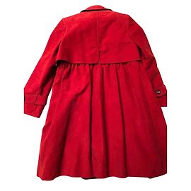 Gabardina Gucci Roja de Algodón