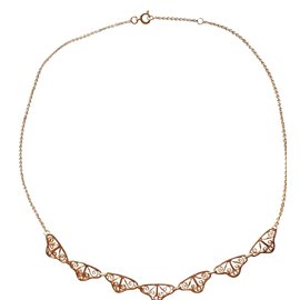 Gold plated necklace with filigree patterns - Autre Marque