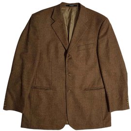 Yves Saint Laurent Wool Blazer Multi Color Size 52