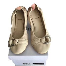 Christian Dior Urban Ballerinas Leder eggshell 37