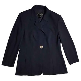 Blazer Laurèl Azul Marino de Lana y Viscosa