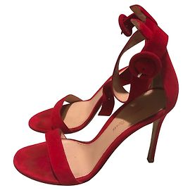 Sandali Gianvito Rossi Portofino Nubuck Rosso
