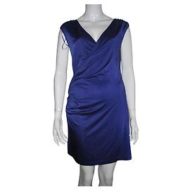 Halston Heritage Lila Kleid mit Rüschen