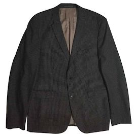 Blazer Hugo Boss Cinza Xadrez Lã