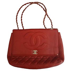 Chanel, gefütterte SIDED CHANEL JUMBO TASCHE RED LIMITED EDITION